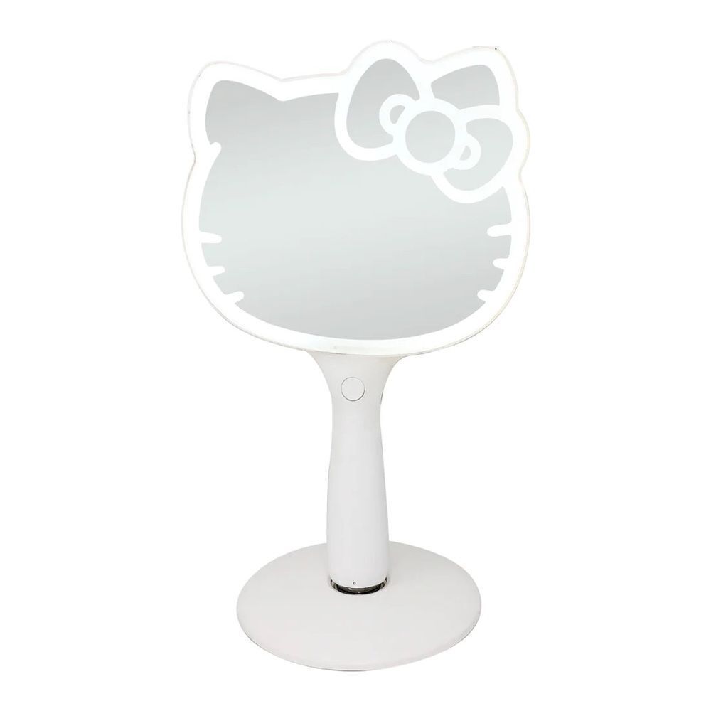 Hello Kitty Led Handheld Makeup Mirror With Standing Base
